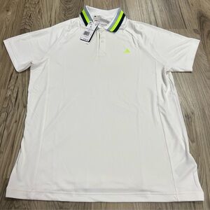 adidas Ultimate365 Tour Heat.RDY Golf Polo Shirt White Mens Large IB1988 $95 NWT